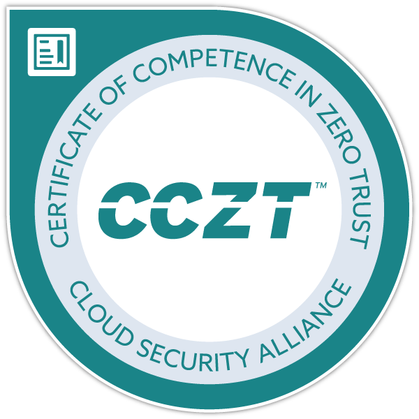 Certificate of Competence in Zero Trust badge